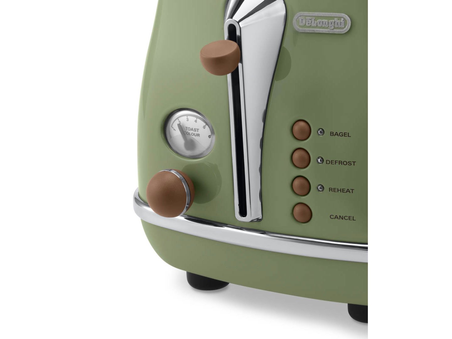 De'Longhi CTOV 2103.GR Icona Vintage Toaster, Green: Buy Online at